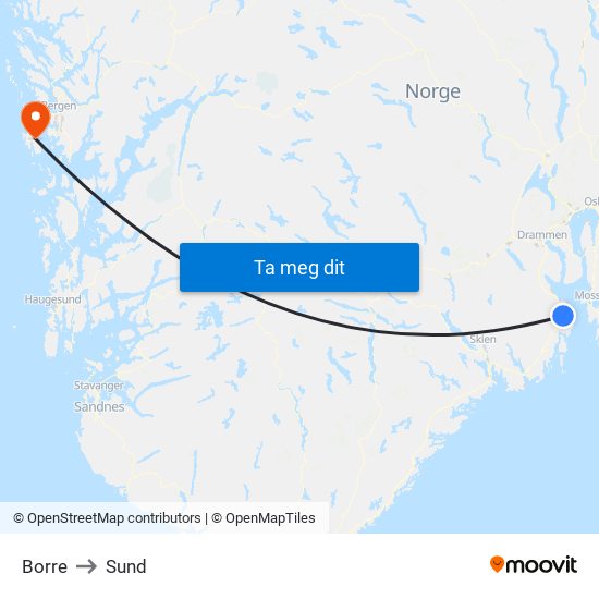 Borre to Sund map