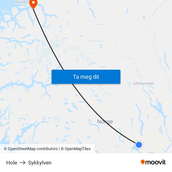 Hole to Sykkylven map