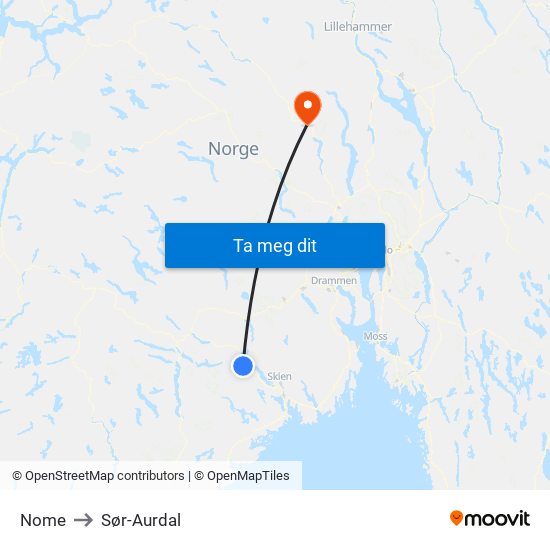 Nome to Nome map