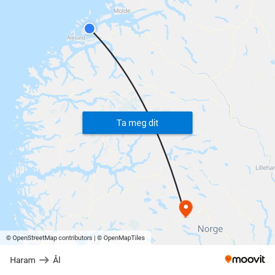 Haram to Ål map