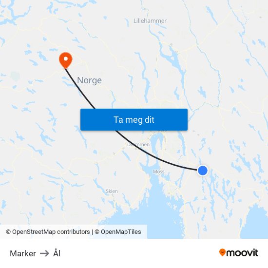 Marker to Ål map