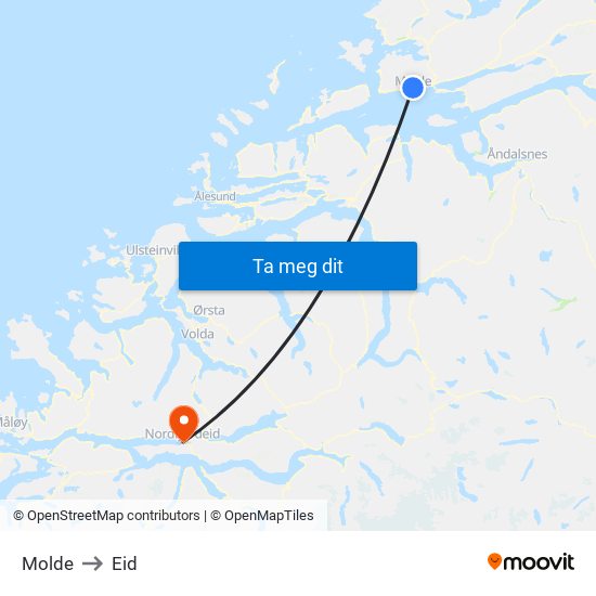 Molde to Eid map