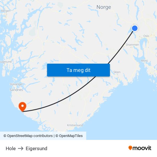 Hole to Eigersund map