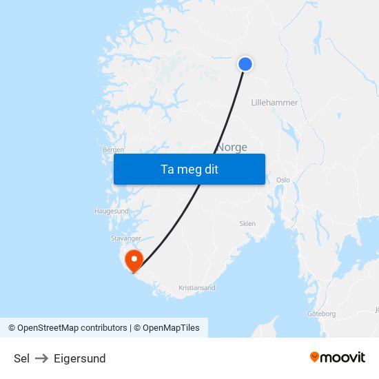 Sel to Eigersund map