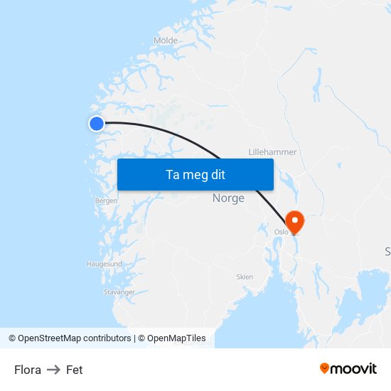 Flora to Fet map