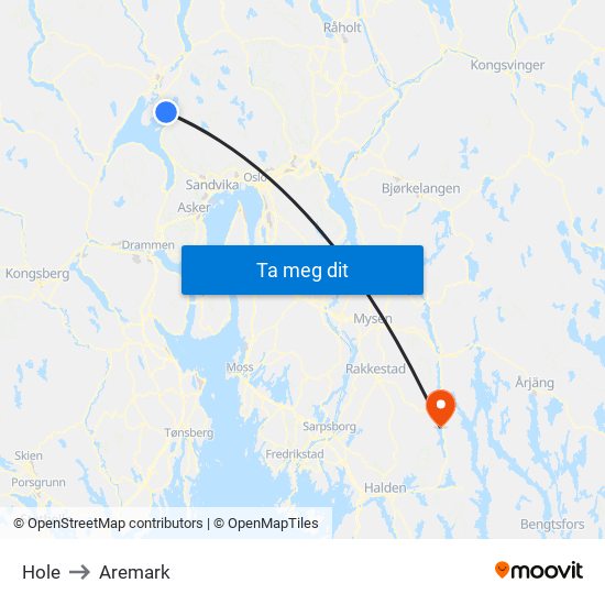 Hole to Aremark map