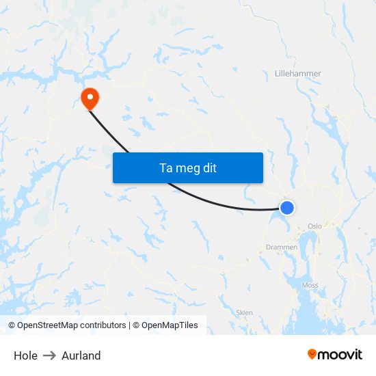 Hole to Aurland map