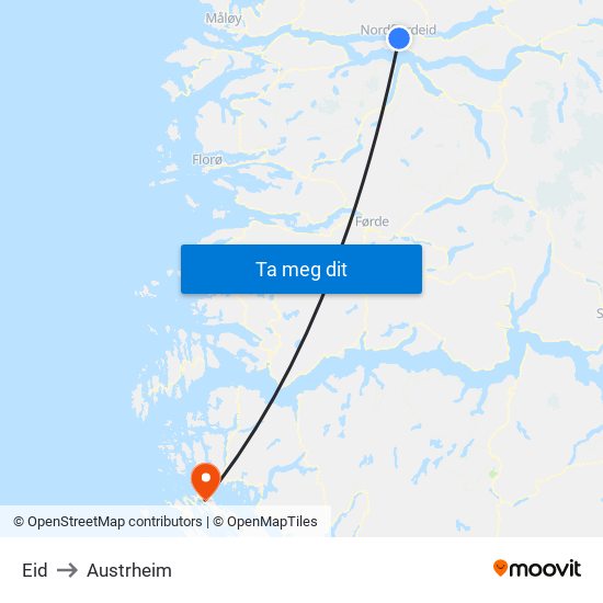 Eid to Austrheim map