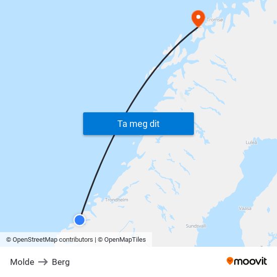 Molde to Berg map