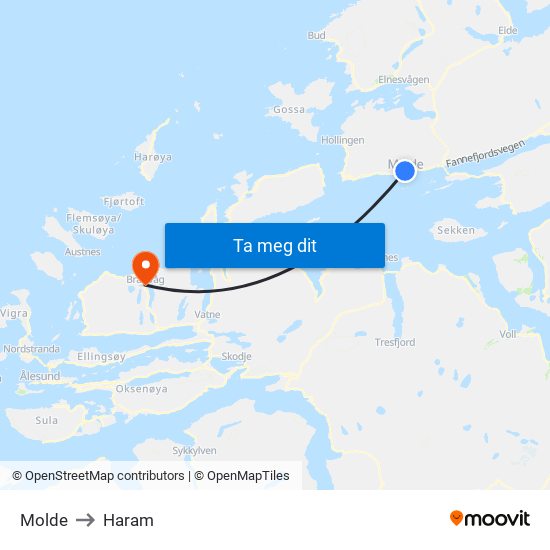 Molde to Haram map