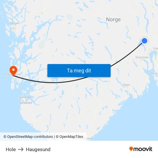 Hole to Haugesund map