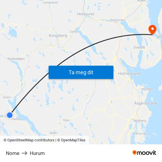 Nome to Hurum map