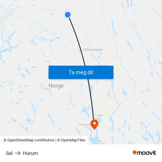 Sel to Hurum map