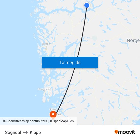 Sogndal to Sogndal map