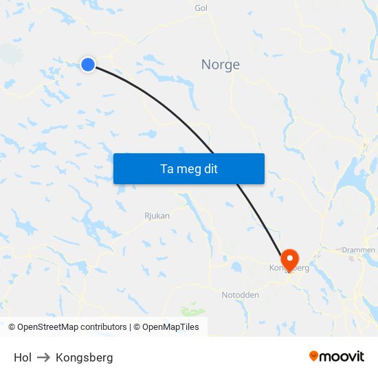 Hol to Kongsberg map
