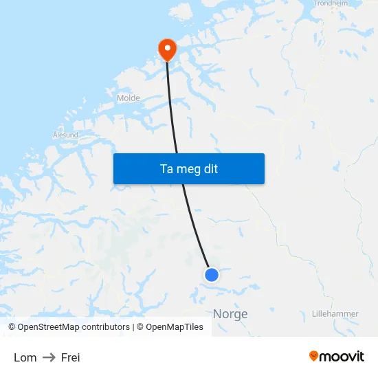 Lom to Frei map