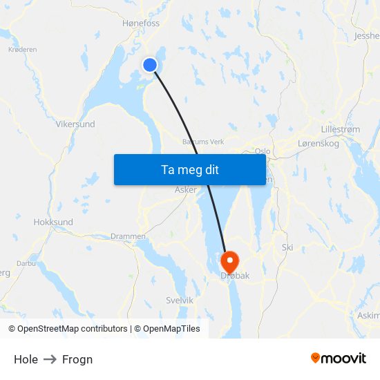 Hole to Frogn map