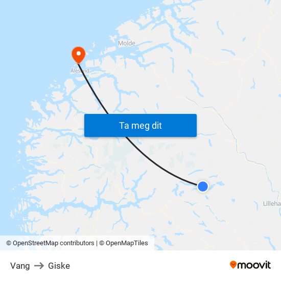 Vang to Giske map