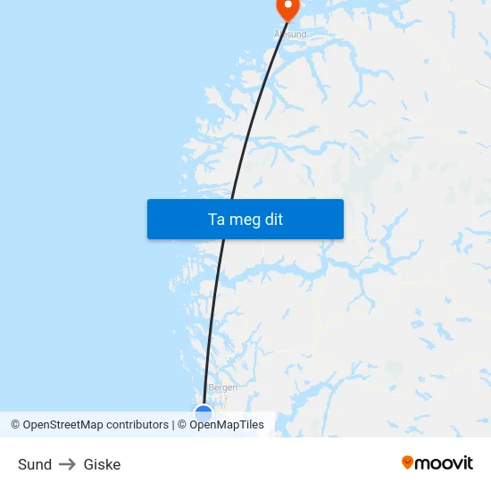 Sund to Giske map
