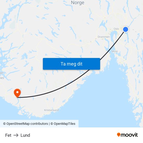 Fet to Lund map