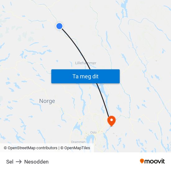 Sel to Nesodden map