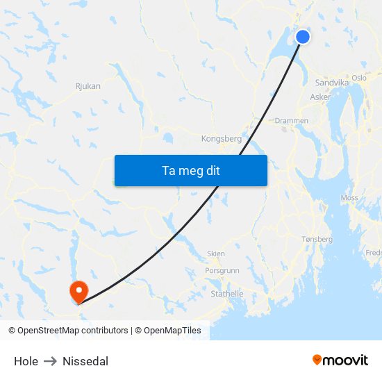 Hole to Nissedal map
