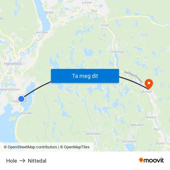 Hole to Nittedal map