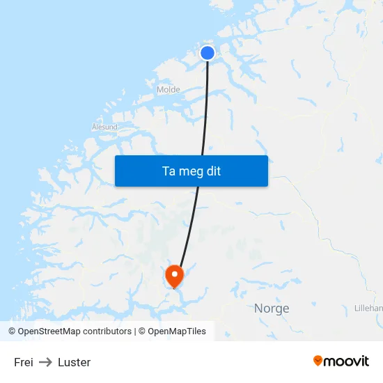 Frei to Luster map