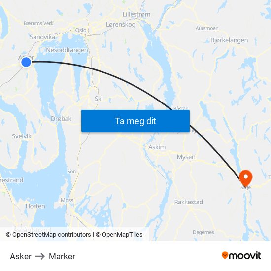 Asker to Marker map