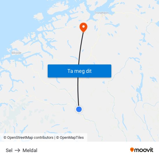 Sel to Meldal map