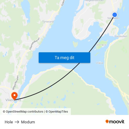 Hole to Modum map