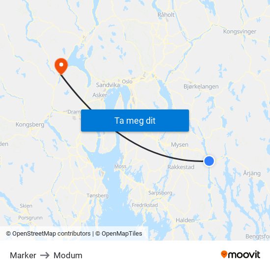 Marker to Modum map