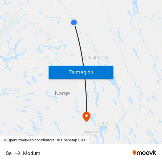 Sel to Modum map