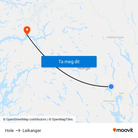 Hole to Leikanger map
