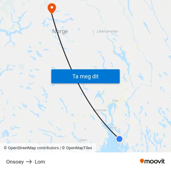 Onsoey to Lom map