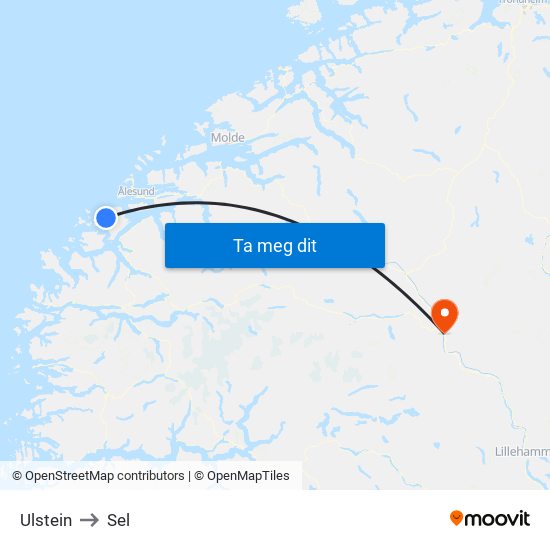 Ulstein to Sel map