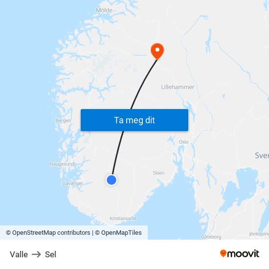 Valle to Sel map