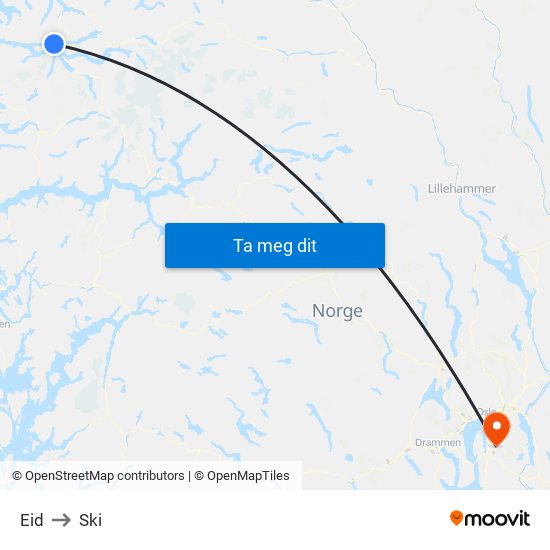 Eid to Ski map