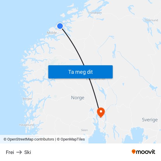 Frei to Ski map