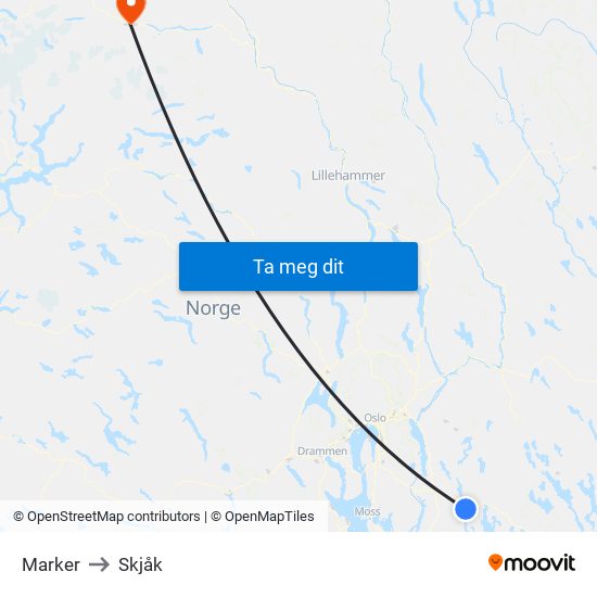 Marker to Skjåk map