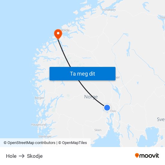 Hole to Skodje map