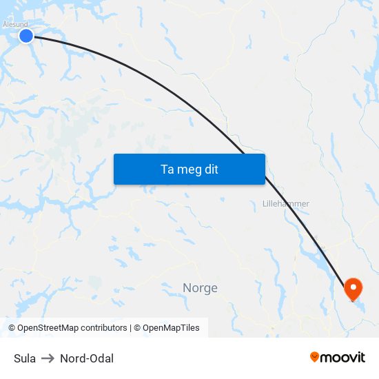 Sula to Nord-Odal map