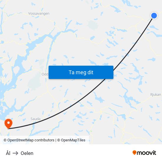 Ål to Oelen map