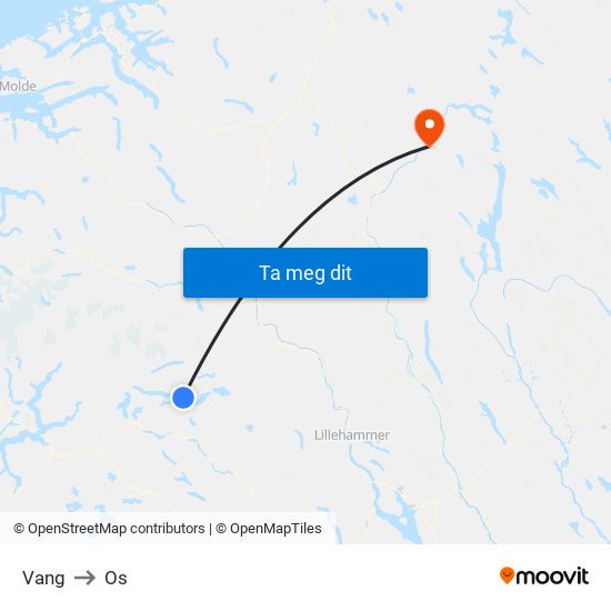 Vang to Os map