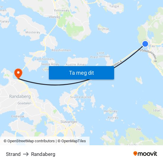 Strand to Randaberg map