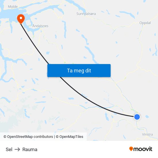 Sel to Rauma map