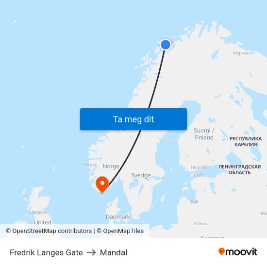 Fr. Langes Gate to Mandal map