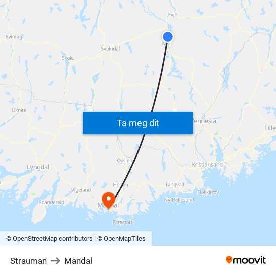 Strauman to Mandal map