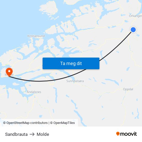Løften to Molde map
