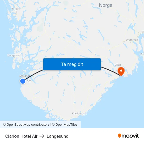 Clarion Hotel Air to Langesund map